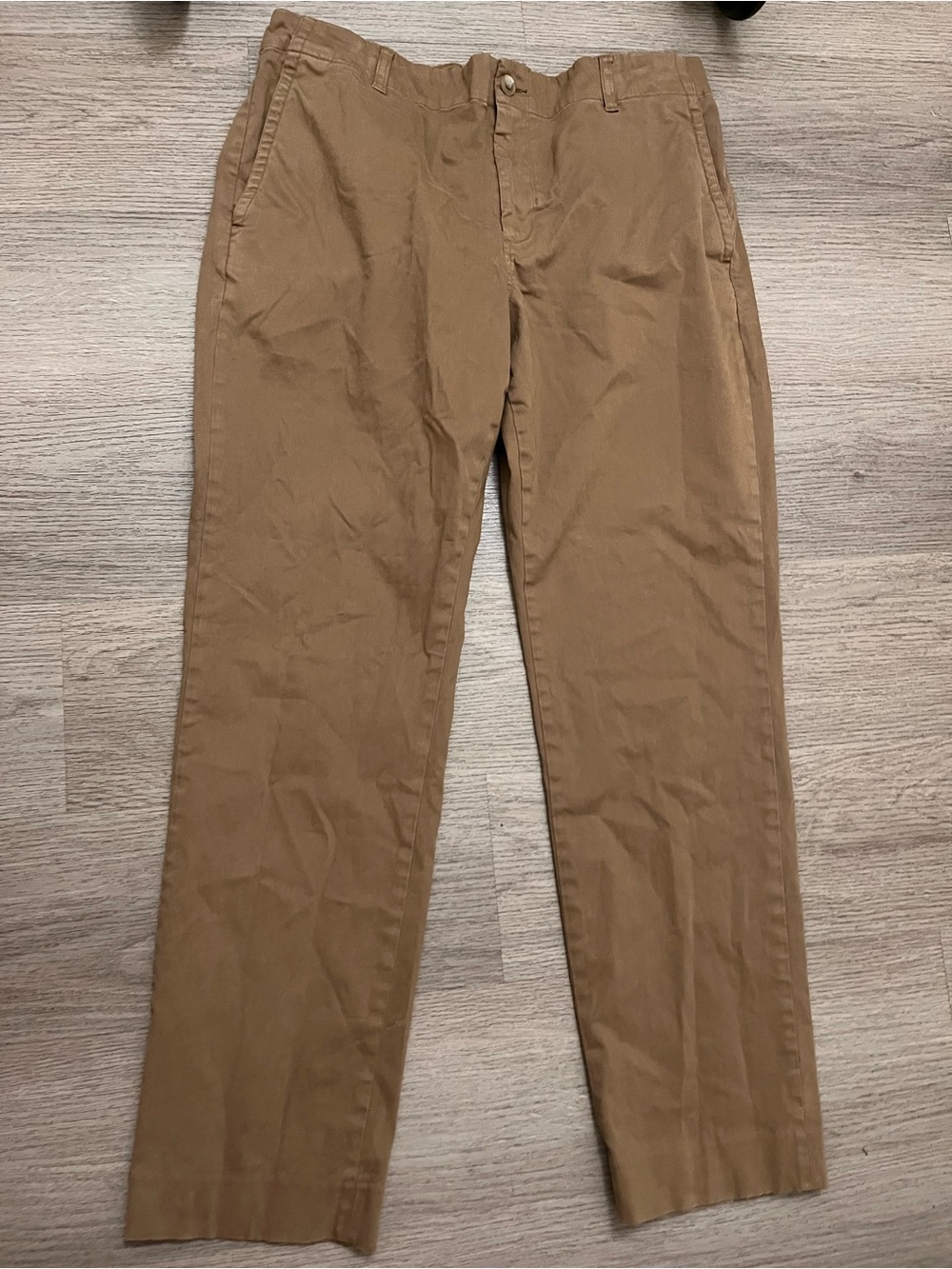 Vince Owen Men's Chinos in Light Brown Tan Drawstring Classic Fit